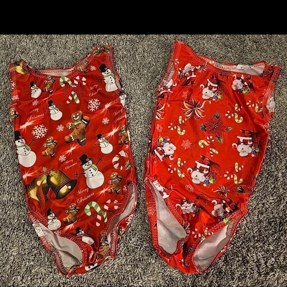 Bundle Child XS Christmas Leotards Gymnastics Dance Ballet Costume CXS